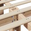 vidaXL Cadre de lit Marron 200 x 200 cm Bois de pin massif