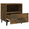 vidaXL Tables de chevet 2 pcs Chêne fumé Bois d'ingénierie