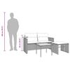 vidaXL Salon de jardin avec coussins 3 pcs marron r&eacute;sine tress&eacute;e