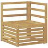 vidaXL Canap&eacute; d'angle ext&eacute;rieur Bois d'Acacia Massif Blanc