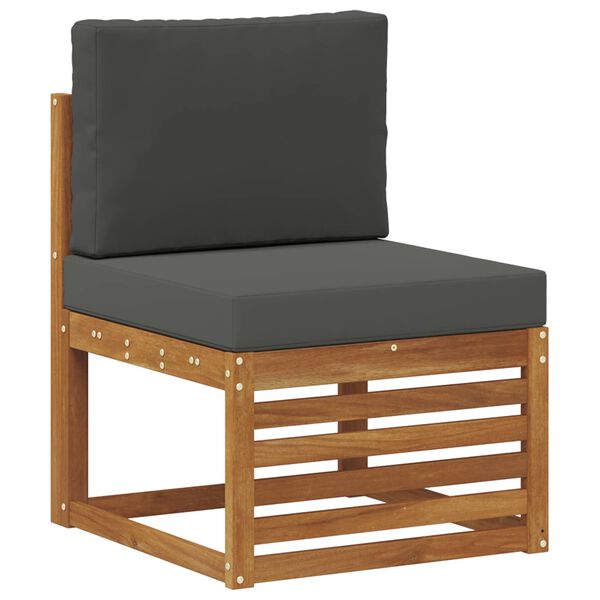 vidaXL Ensemble de canap&eacute; d'angle 7 pcs Naturel et Anthracite