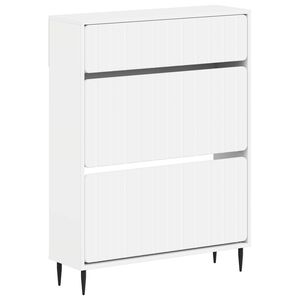 vidaXL Cabinet &agrave; chaussures ZWOLLE 78 x 24 x 103 cm Bois d'ing&eacute;nierie