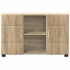 vidaXL Buffet Ch&ecirc;ne Sonoma 88,5 x 30,5 x 55,5 cm Bois d'ing&eacute;nierie