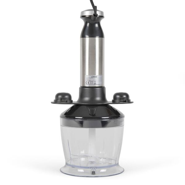 Livoo Ensemble de m&eacute;langeur &agrave; main 500 ml 400 W Noir