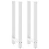 vidaXL Pieds de table de bar Blanc 2 pi&egrave;ces 40 x (100-101) cm Acier