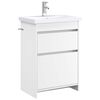 vidaXL Ensemble de mobilier de salle de bain Blanc 61 x 40 x 84,5 cm