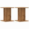 vidaXL Supports pour plantes 2 pcs ch&ecirc;ne artisanal bois d'ing&eacute;nierie
