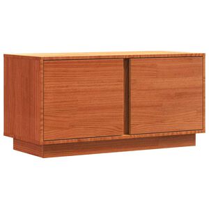 vidaXL Meuble TV Brun cire 80 x 35 x 40,5 cm Pin massif