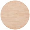 vidaXL Dessus de table rond Ø90x2,5 cm Bois de chêne massif non traité