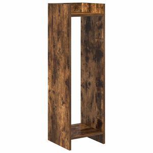 vidaXL Support de Plante Ch&ecirc;ne Fum&eacute; 30 x 30 x 100 cm Bois d&rsquo;ing&eacute;nierie