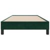 vidaXL Cadre de lit sans matelas vert fonc&eacute; 100x220 cm velours