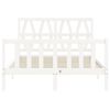 vidaXL Cadre de lit sans matelas blanc 120x200 cm bois de pin massif