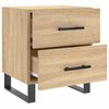 vidaXL Tables de chevet 2 pcs ch&ecirc;ne sonoma 40x35x47,5 cm