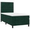 vidaXL Sommier &agrave; lattes de lit avec matelas Vert fonc&eacute; 90x190 cm