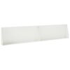 vidaXL Mur de sout&egrave;nement 2 pc 100 x 12 x 50 cm Acier Blanc