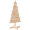 vidaXL Arbre de No&euml;l en bois pour d&eacute;coration 120 cm bois massif de pin