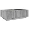 vidaXL Table basse avec LED infini sonoma gris 116x69x40 cm