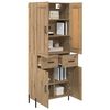 vidaXL Haut Armoire 2 pcs Ch&ecirc;ne artisanal Bois d'ing&eacute;nierie