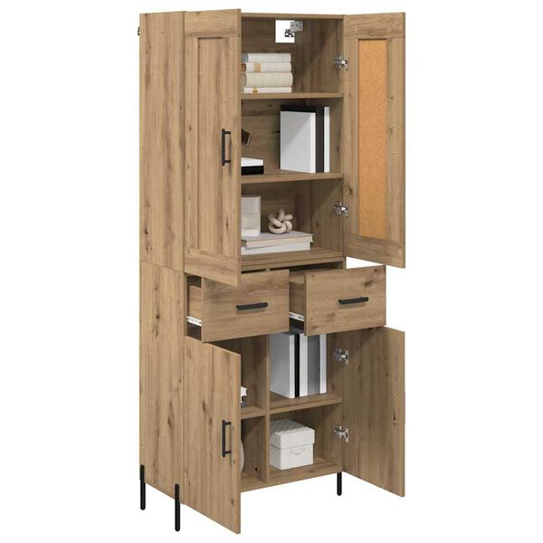 vidaXL Haut Armoire 2 pcs Ch&ecirc;ne artisanal Bois d'ing&eacute;nierie
