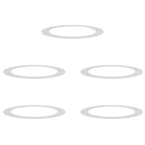 vidaXL adapt&eacute; pour anneaux d'arbre plats 5 pc Argent &Oslash;90/120 cm