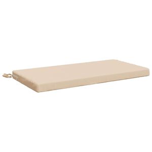 vidaXL Coussin de banc SOEST 100 % polyester Cr&egrave;me 60 x 40 x 5 cm