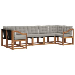vidaXL Ensemble de canap&eacute;s d'ext&eacute;rieur 7 pc 7 place