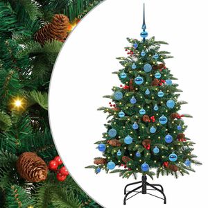 vidaXL Sapin de No&euml;l artificiel Vert 150 cm PVC, m&eacute;tal et plastique