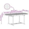 vidaXL Ensemble de salle à manger pour jardin Autre 7 pcs Marron