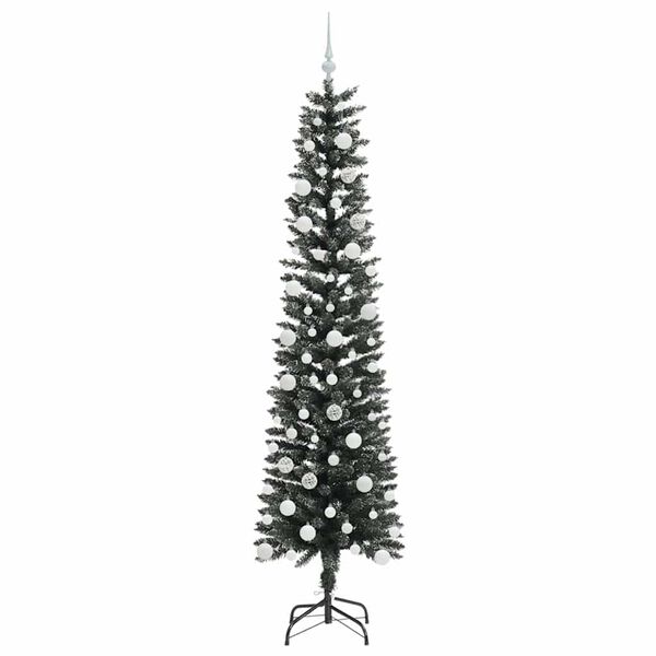 vidaXL Sapin de No&euml;l artificiel Vert 210 cm PVC, plastique et acier