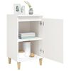 vidaXL Tables de chevet 2pcs blanc brillant 40x35x70cm bois ing&eacute;nierie