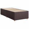vidaXL Sommier &agrave; lattes de lit avec matelas Marron fonc&eacute; 90x200 cm