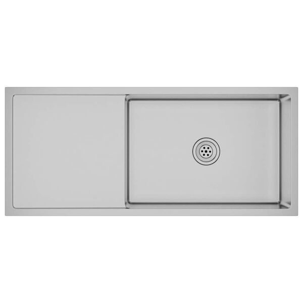 vidaXL Évier de cuisine fait main Acier inoxydable