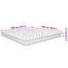 vidaXL Matelas en mousse à mémoire de forme 200 x 180 x 17 cm doux