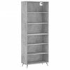 vidaXL Buffet gris b&eacute;ton 69,5x32,5x180 cm bois d'ing&eacute;nierie
