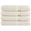 vidaXL Serviettes de sauna de qualit&eacute; sup&eacute;rieure SOLUND 4 pcs cr&egrave;me