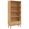 vidaXL Biblioth&egrave;que &agrave; 4 niveaux OLDEN marron bois de pin massif