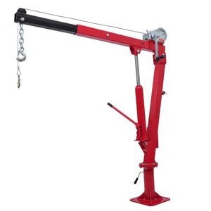 vidaXL Grue de camion avec c&acirc;ble et treuil