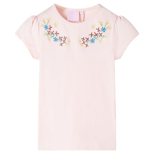 T-shirt pour enfants rose p&acirc;le 104