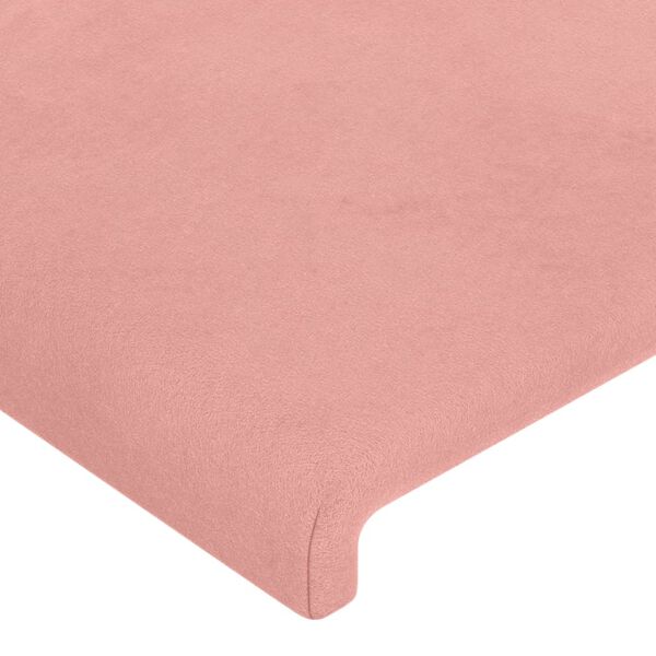 vidaXL T&ecirc;tes de lit 2 pcs Rose 80x5x78/88 cm Velours
