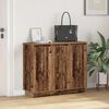 vidaXL Buffet LED Bois ancien 90 x 32 x 75 cm Bois d'ing&eacute;nierie