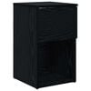 vidaXL Armoire de lit Ch&ecirc;ne noir 29 x 31,5 x 49 cm Bois d'ing&eacute;nierie