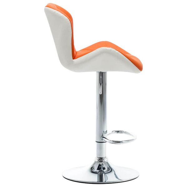 vidaXL Tabouret de bar Orange 44 x 48 x 105,5 cm Cuir synthétique