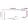 vidaXL Garde-robe Ch&ecirc;ne marron 100x32,5x35 cm Bois d'ing&eacute;nierie