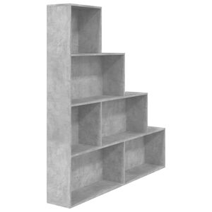 vidaXL Biblioth&egrave;que/S&eacute;parateur de pi&egrave;ce Gris b&eacute;ton Bois d'ing&eacute;nierie