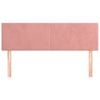 vidaXL T&ecirc;tes de lit 2 pcs Rose 72x5x78/88 cm Velours