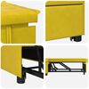 vidaXL Canap&eacute;-Lit Jaune 194 x 67 x 82 cm Velours