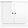 vidaXL Buffet blanc brillant 70x35,5x67,5 cm bois d'ingénierie
