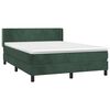 vidaXL Sommier &agrave; lattes de lit et matelas Vert fonc&eacute; 140x190cm Velours