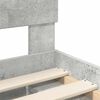 vidaXL Cadre de lit Gris B&eacute;ton 75 x 190 cm Bois d'ing&eacute;nierie