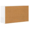 vidaXL Buffet Blanc brillant 100 x 35 x 59 cm Bois d'ing&eacute;nierie